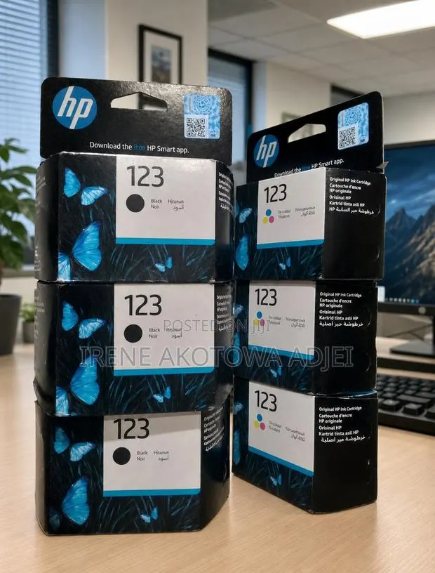 Hp 123 Black/Colour Original Ink Cartridges Hp 2130, 2620, 3630,3639 · Photo 1