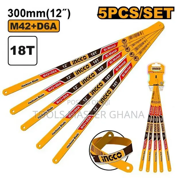 Bi-Metal Hacksaw Blade Set - Hsbkt12185 · Photo 1