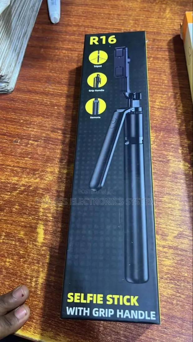 ￼ ￼ R16 1.7m Selfie Stick Phone Tripod With Bluetooth Remote · Photo 1