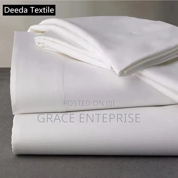 Super Quality White Hotel Bedding Set(2bedsheet,4 Pillowcase · Photo 1