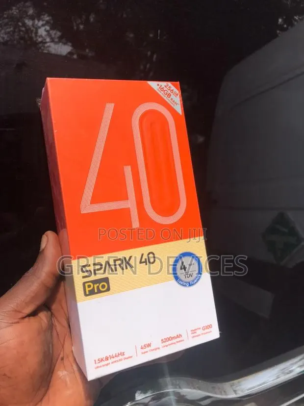 New Tecno Spark 40 Pro 256 GB Black · Photo 1