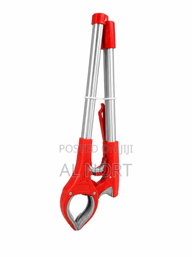 LIAO Foldable Picker – Long Reach Grabber – Red Silver · Photo 1