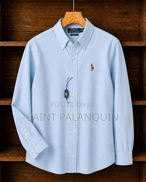 Polo Ralph Lauren Long-Sleeve Oxford Shirt Feat a Button-Down Collar · Photo 1