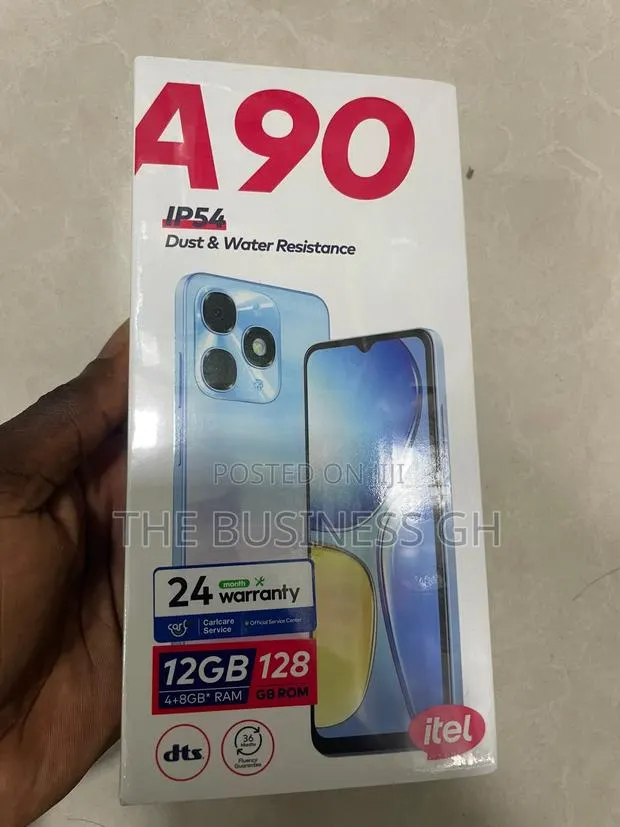 New Itel A90 128 GB Black