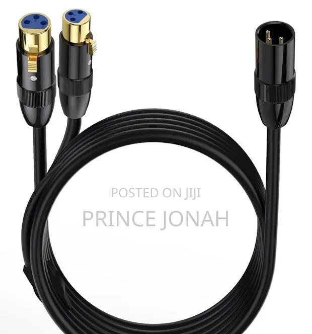 Lokeke 0.5m Y Splitter Adapter Xlr Male To Dual Xlr Female 3pin Cable · Photo 1