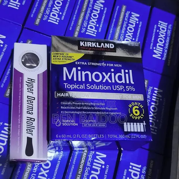 Kirkland Minoxidil Pack+ Derma Roller (Massive Hair Growth Combo) · Photo 1