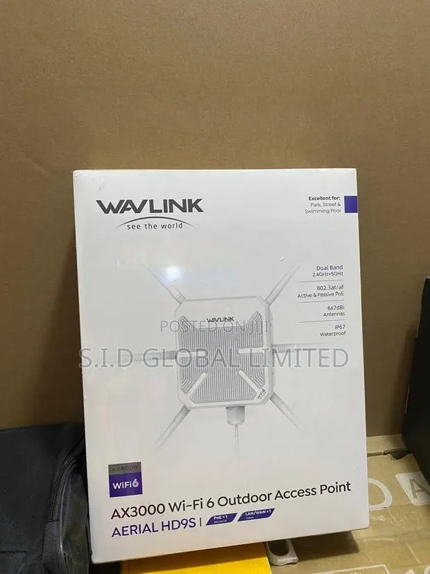 Wavlink Ax3000 Wifi 6 Outdoor Access Point Aerial Hd9s -Dual Band · Photo 1