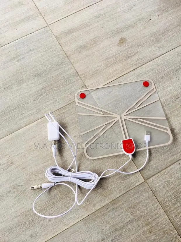 Crystal-Clear TV Withtransparent Indoor Antenna With Booster · Photo 1