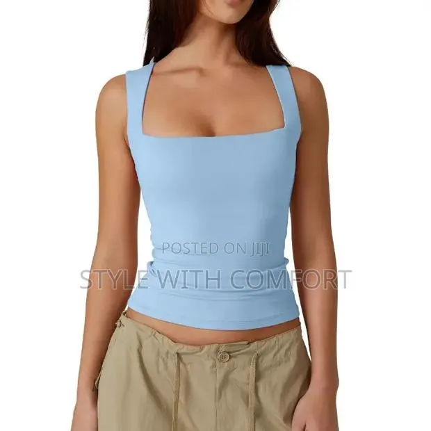 Square Neck Ladies Top. Luxury Fabric. Double Layered. · Photo 5
