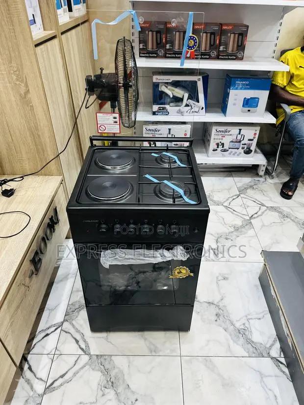 Ultra Modern Black Gas Electric Cooker 2-2 Oven · Photo 1