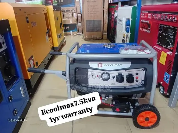 Ecoolmax 7.5kVA 8500W Petrol Generator – Electric Start7.5kva · Photo 1