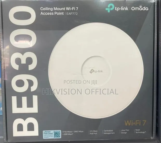 Eap772 Omada Be11000 Ceiling Mount Tri-Band Wi-Fi 7 Access Point · Photo 1