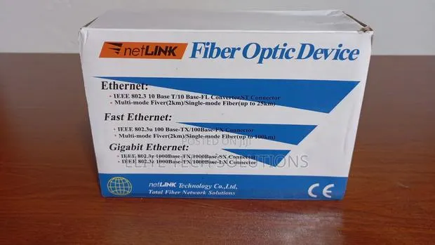 Fiber Media Converter Gigabit 10/100/1000 · Photo 1