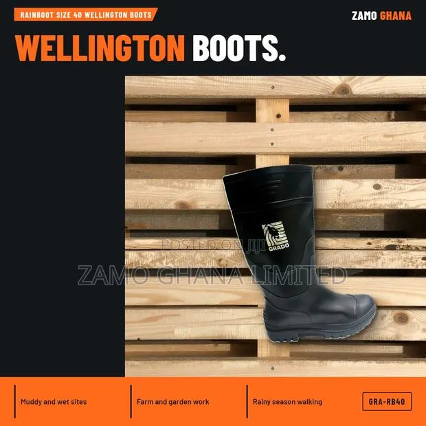 Rainboot Size 40 Wellington Boots - GRA-RB40 · Photo 1