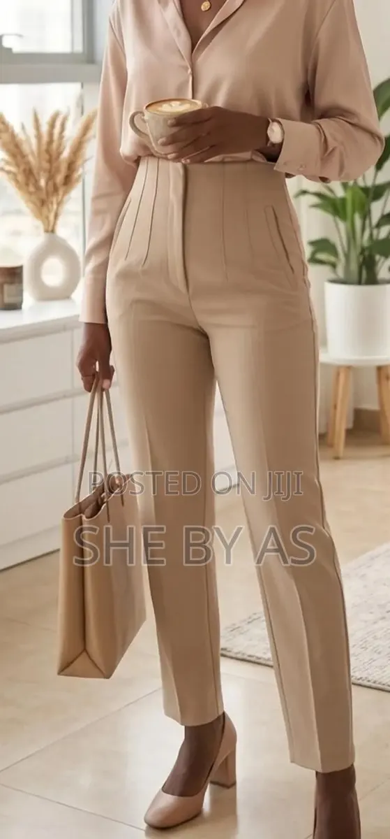 Zara Pants | High-Waist Pleated Trousers | Corporate Women's Outfit | · Photo 1