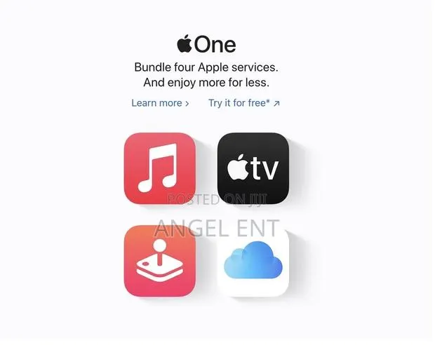 Apple Subscriptions Combo (Music/TV/Storage/Arcade) (Per Month) · Photo 1