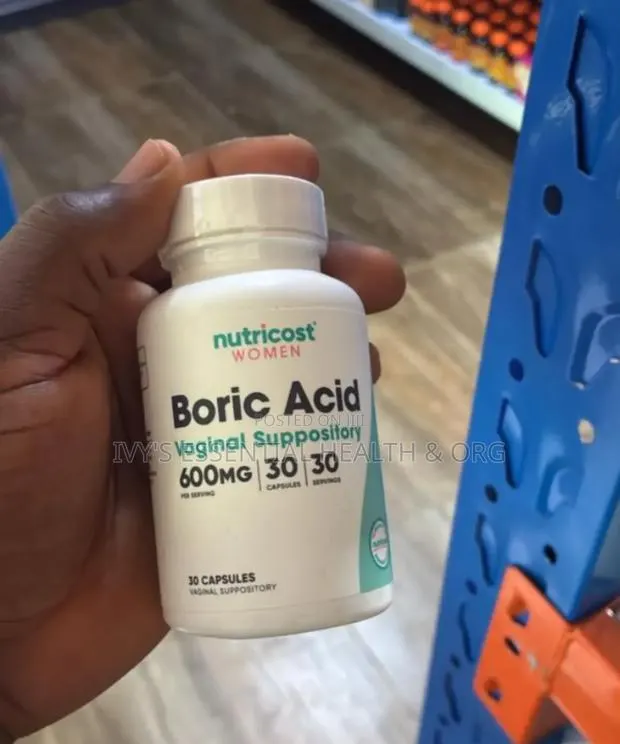 Nutricost Boric Acid Vaginal Suppository 600mg · Photo 1