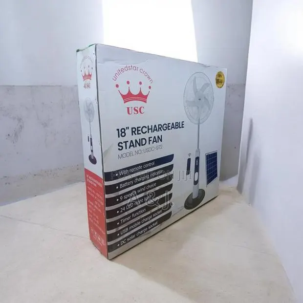 18inch Rechargeable Stand Fan · Photo 1