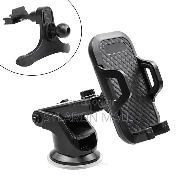 Adjustable Car Phone Holder – Dashboard Windshield Mount · Photo 1