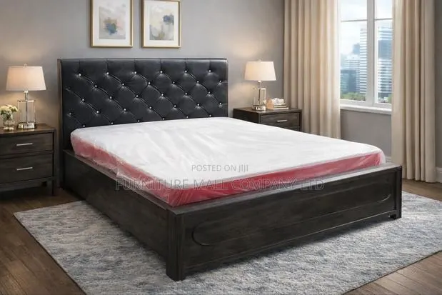 Sweet Black 80x60 Mattress With Frame Available as Seen · Photo 1