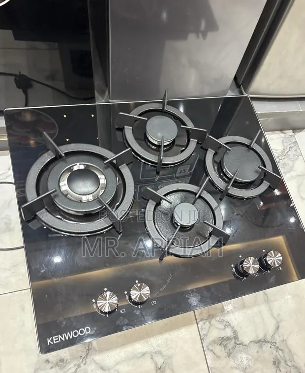 Sleek Kenwood 4 Gas Hob(Tempered Glass) Black · Photo 1