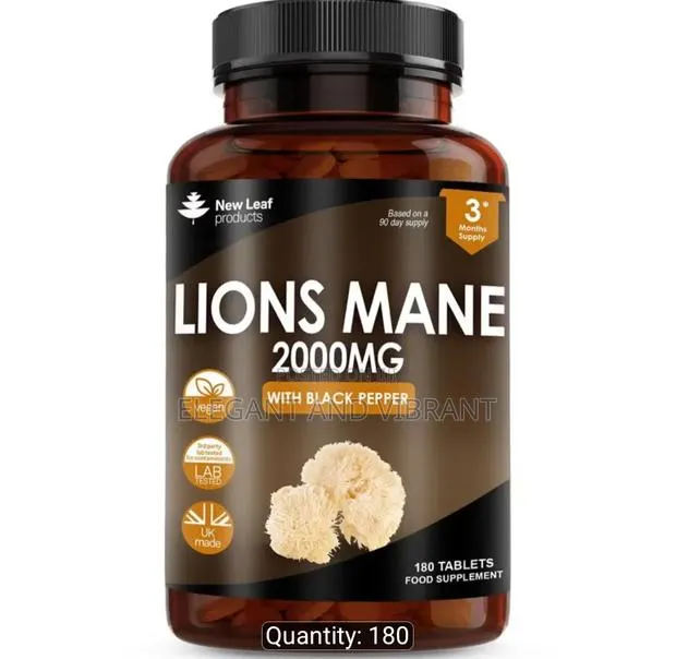 Lions Mane Mushroom 2000mg High Strength Tablets · Photo 1