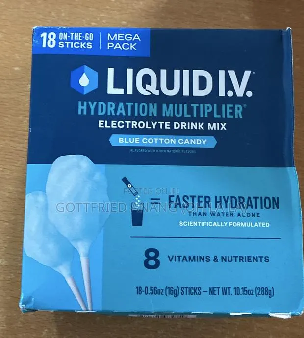 Liquid I.V.® Blue Cotton Candy Hydration Multiplier, 18 Count Packets · Photo 1
