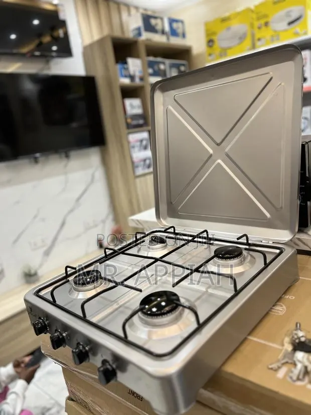 Get Premium Volcano Table Top Cooker(4 Gas)Gray. · Photo 1