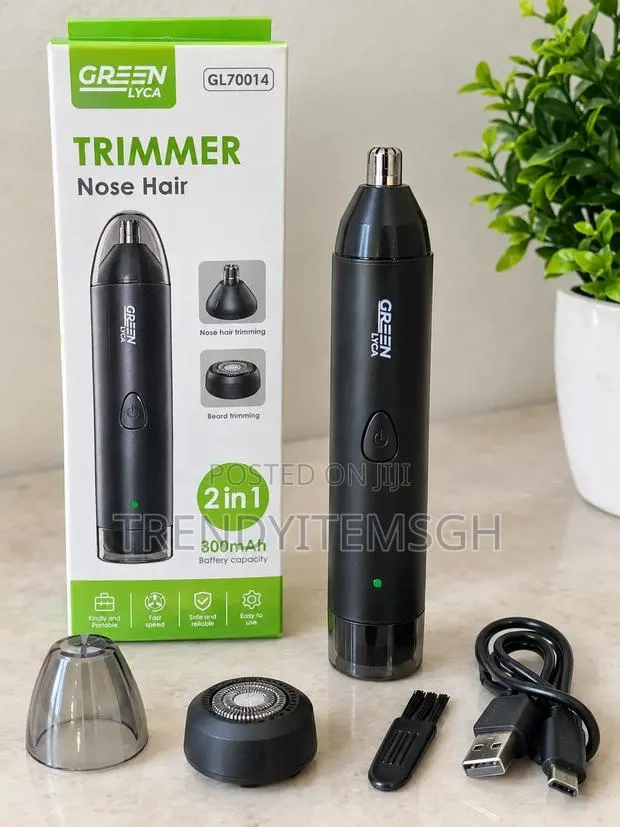 2-in-1 Rechargeable Nose Beard Hair Trimmer – · Photo 1