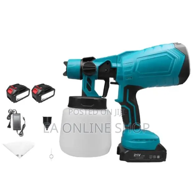 Cordless Rechargeable 2 Batteries Spray Gun 1 Liter Tank · Photo 1