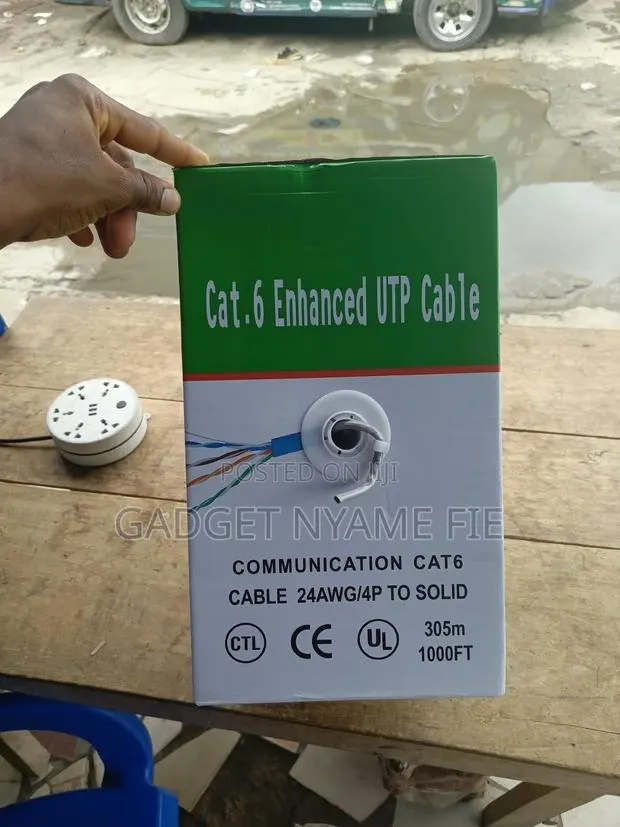 Communication Cat 6 Enhanced UTP Cable (305M) - 24awg/4p · Photo 1