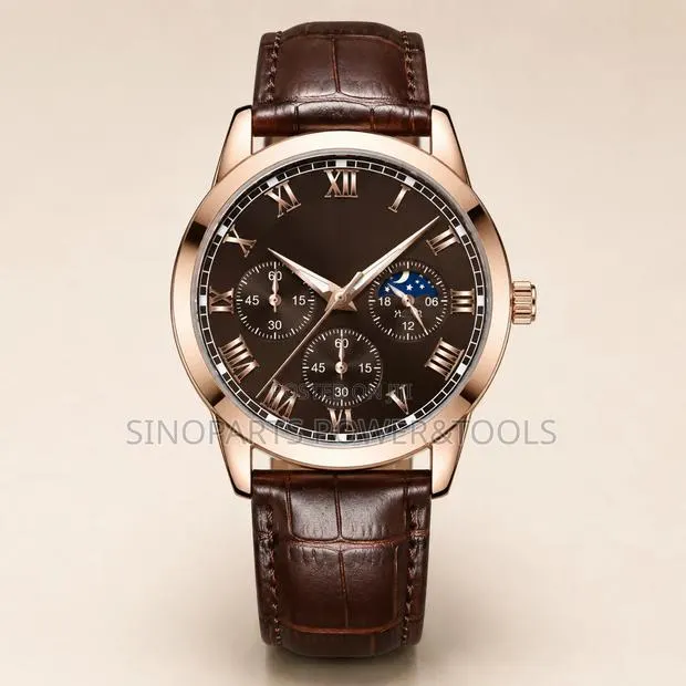 Men's Luxury Leather Quartz Watch – Business Style · Photo 1
