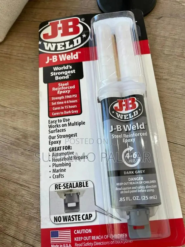 J-B Weld Original Steel Reinforced Epoxy Syringe -2-Part Cold Weld · Photo 1