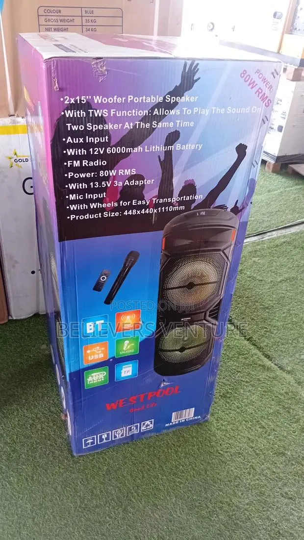 Westpool Hi-Fi Bass Speaker With Mic Input · Photo 1