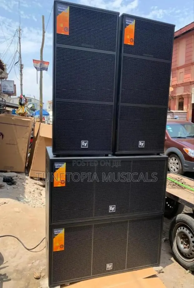 Ev Full Range And Double Bass And Amplifier Rack Set · Photo 1