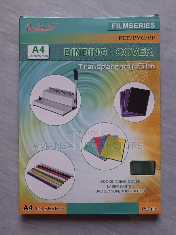 A4 PVC Binding Cover (Green) · Photo 1