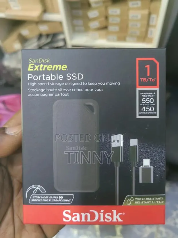 1TB SSD SanDisk External Drive · Photo 1