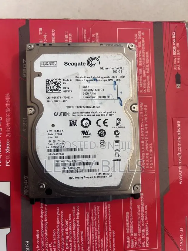 Seagate Hard Disk Drive (500GB) .5400RPM · Photo 1