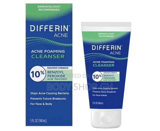 Differin Maximum Strength Acne Face Wash With 10% Benzoyl Peroxide · Photo 1
