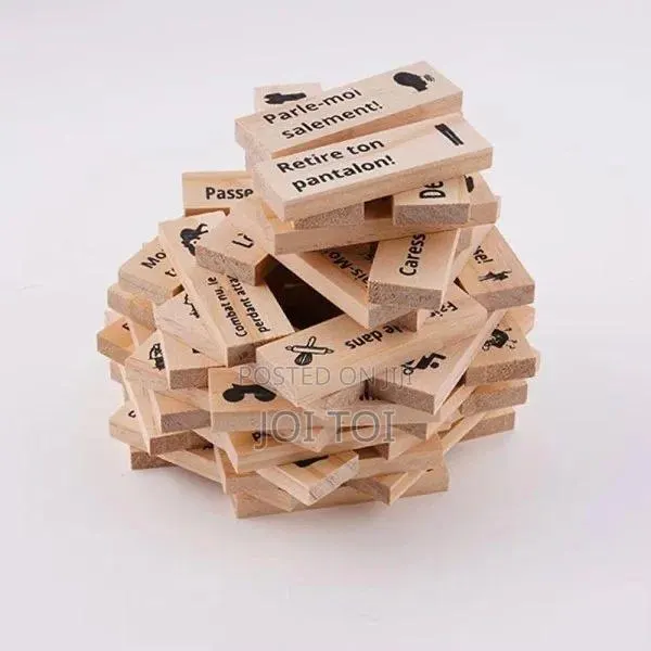 Jenga Block Tower Game for Couples (English Version)
