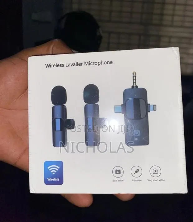 4in1 Wireless Lavalier Microphone - Youtube, Podcast, Noise Reduction · Photo 1