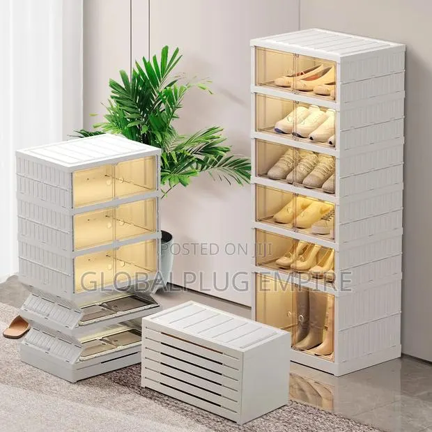 9-tier Foldable Shoe Rack Shelf Large Capacity Home Organizer · Photo 1