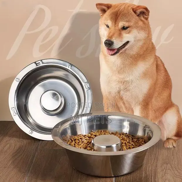 Stainless Steel Dog Slow Eater Puppy Bowl · Photo 1