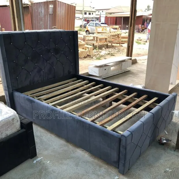 Double 54x75 Gray ( Bedframe)// Fast Delivery · Photo 1