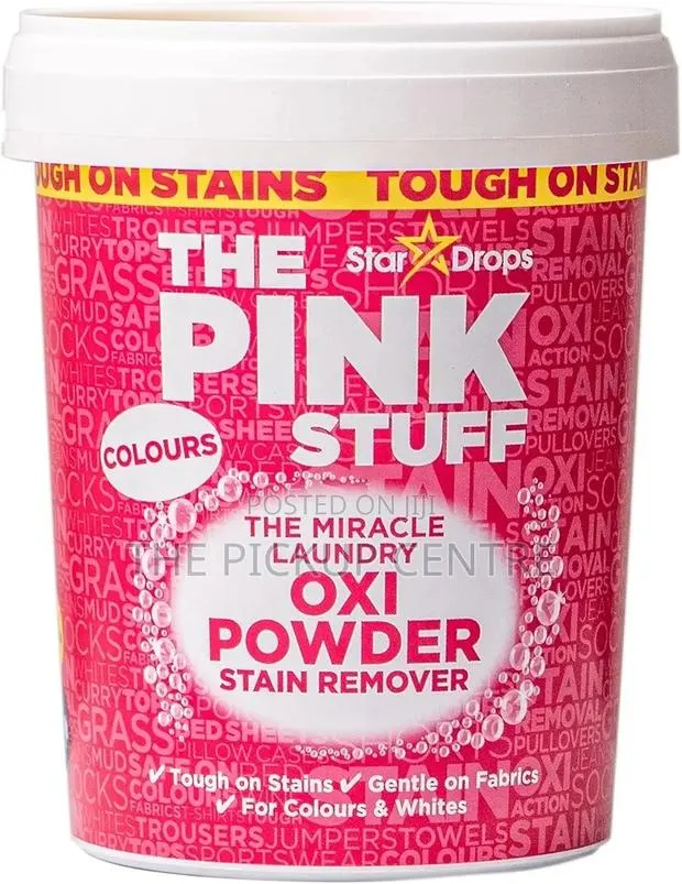 The Pink Stuff Miracle Laundry Oxi Powder Stain Remover, 1kg · Photo 1