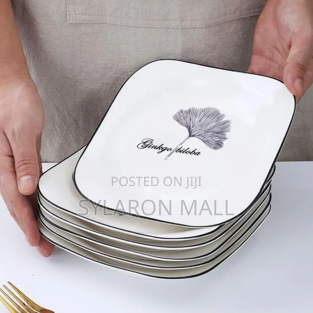 3pcs Set Square Ceramic Dinner Plates · Photo 1