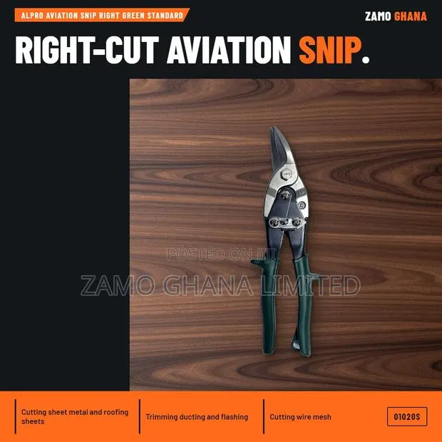 Alpro Aviation Snip Right Green Standard - 01020S · Photo 1