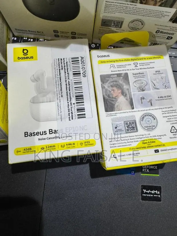 Baseus Bass Ep10 in-Ear Nc -43db Noice Cancelling Bluetooth 6.0 · Photo 1