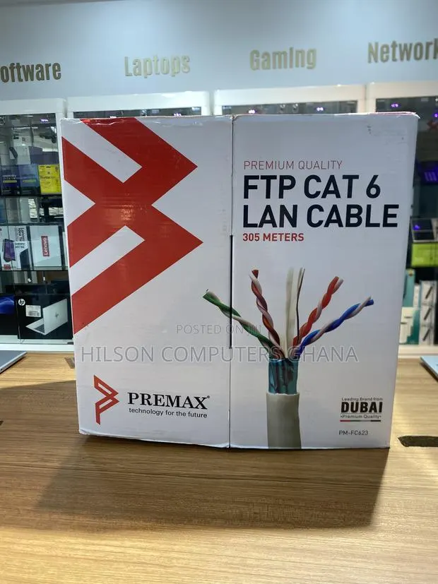 Premax Cat6 FTP Cable 305 Meter - Grey · Photo 1