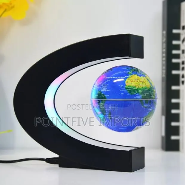 C-shaped Magnetic Levitation Floating Globe With Led Lights · Photo 1